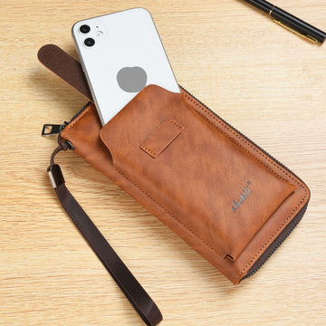 Men's New Fashion Multi-Card Slot Soft Long Wallet
